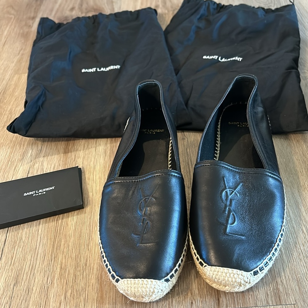 Black Saint Laurent Espadrilles